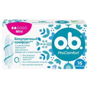 О б прокомфорт тампоны №16 мини