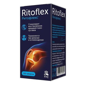 Ритофлекс глюкозамин 500 + хондроитин 500 таблетки 1100мг №120 бад
