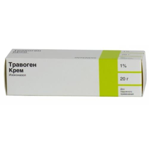 Травоген крем для наружного применения 1% 20г
