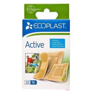 Экопласт пластырь медицинский №16 набор актив ткан.