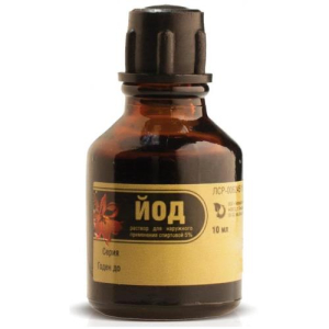 Йода раствор спиртовой 5% 25мл