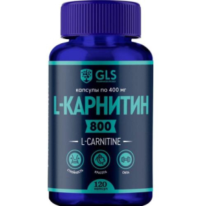 Джи эл эс l-карнитин 800 капсулы 400мг №120 бад