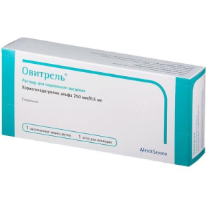 Овитрель раствор для подкожного введения 250мкг/0,5мл 0,5мл №1 в комплекте с иглой инъекционной