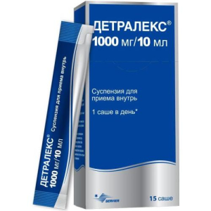 Детралекс суспензия для приема внутрь 1000мг/10мл 10мл №15