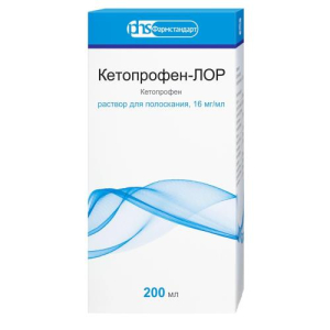 Кетопрофен-лор раствор для полоскания 16мг/мл 200мл в комплекте с мерным стаканчиком