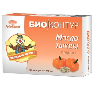 Биоконтур масло тыквенное 340мг. №60 капс.
