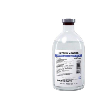 Натрия хлорид раствор для инфузий 0.9% 400мл №1