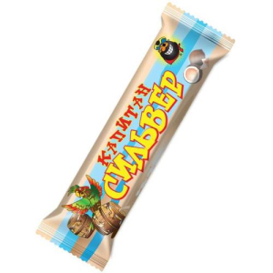 Капитан сильвер батончик 50г кокос + сгущенка в шокол глазури