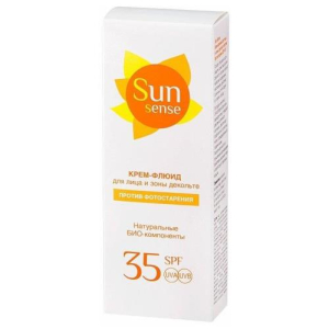 Сан сенс крем-флюид 75мл солнцезащ spf35 д/лица и декольте