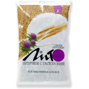 Лито отруби хрустящие 200г пшеничные расторопша + кальций