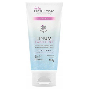 Дермедик бэби эмолиент линум крем для лица и тела 100мл увлажн  успокаив