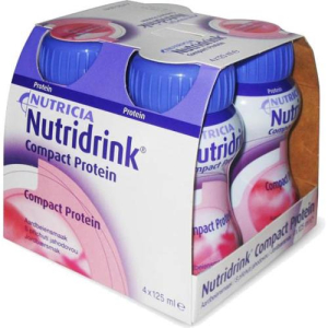 Нутридринк компакт протеин смесь для энтерального питания 125мл №4 клубника