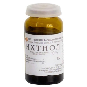 Ихтиол мазь для наружного применения 10% 25г