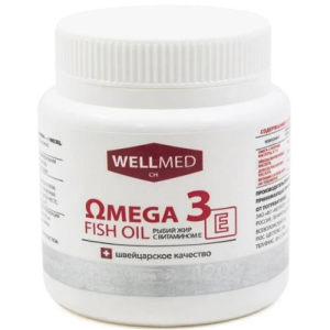 Омега 3 фиш оил капсулы 260,3мг №120 витамин е