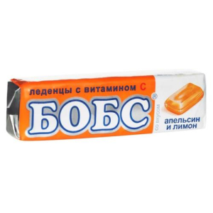 Бобс леденцы 3.5г №10 витамин с апельсин + лимон