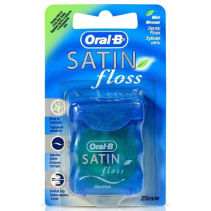 Орал би зубная нить 25м сатин флосс