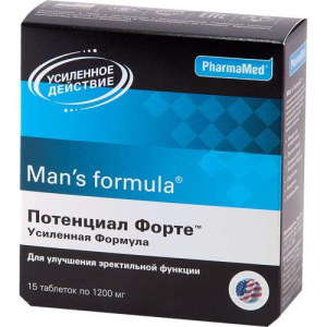 Мен-с формула потенциал форте таблетки №15 усил.формула
