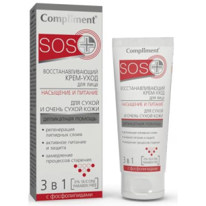 Комплимент sos +  крем-уход д/лица восст. 50мл. [compliment]
