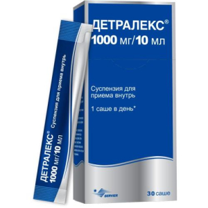 Детралекс суспензия для приема внутрь 1000мг/10мл 10мл №30