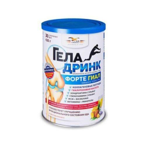 Геладринк форте гиал порошок 420г ананас бад