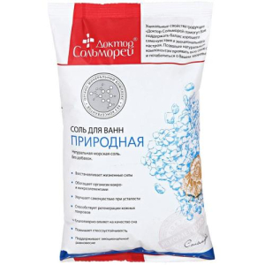 Доктор сольморей морская соль для ванн 1000г природная