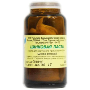 Цинковая  паста для наружного применения 25% 25г 
