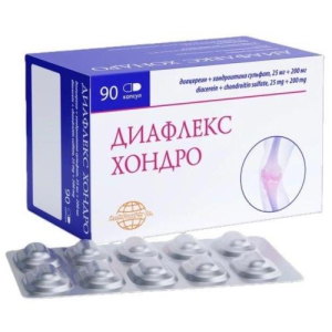 Диафлекс хондро капсулы 25мг+200мг №90 