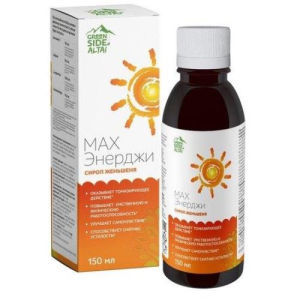 Грин сайд сироп 150мл мах энерджи женьшень