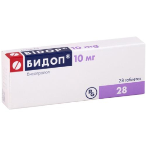 Бидоп таблетки 10мг №28 