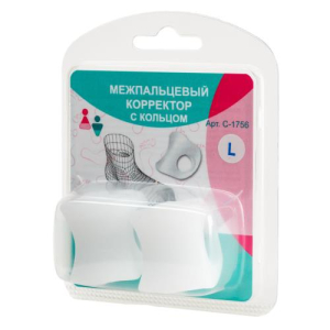 Алеф корректор межпальц с кольцом р l /арт c-1756/