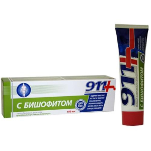 911 ваша служба спасения гель-бальзам для тела 100мл с бишофитом п/боли
