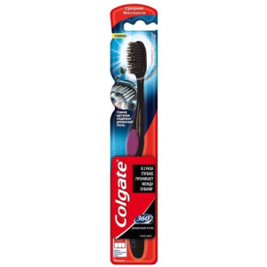 Колгейт зуб.щетка 360 древ.уголь средняя [colgate]