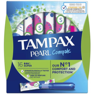 Тампакс компак перл тампоны №16 супер с апплик