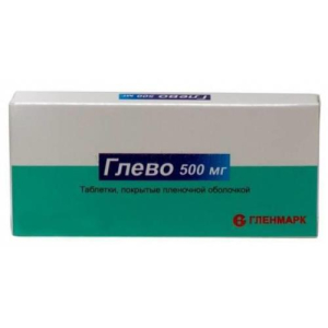 Глево таблетки покрытые пленочной оболочкой 500мг №10