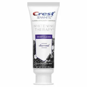 Крест 3д уайт зубная паста 116г whitening therapy charcoal