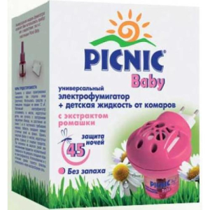 Пикник беби электрофумигатор  +  жидкость 45 ночей