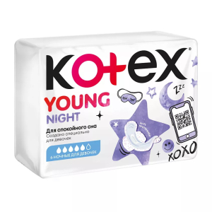 Котекс янг прокладки найт №6 для девочек ночные [kotex]