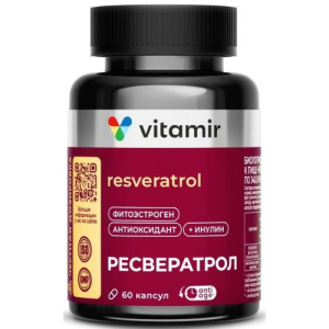 Витамир ресвератрол капсулы 150мг 340мг №60 бад