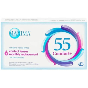 Максима 55 комфорт плюс линзы контактные №6 -3,50 d 14.2 вс 8,6