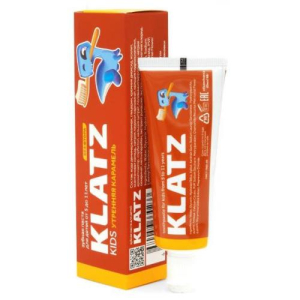 Клатц зубная паста 40мл(48г) кидс утренняя карамель б/фтора