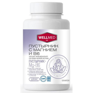 Пустырник с магнием и В6 капсулы 270мг №120 бад