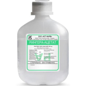 Рингера-ацетат раствор для инфузий 250мл №1