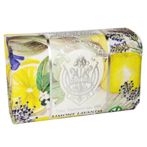 Ла флорентина мыло туалетное 200г твердое лимон и лаванда