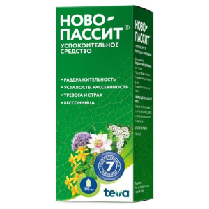Ново-пассит раствор для приема внутрь 100мл в комплекте с мерным колпачком