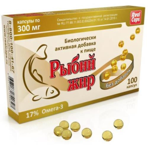 Реалкапс рыбий жир капсулы 300мг №100 бад