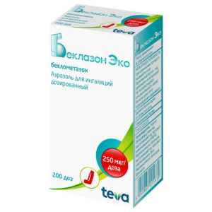 Беклазон эко аэрозоль для ингаляций дозированный 250мкг/доза 200доз