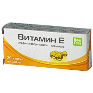 Реалкапс витамин е капсулы 250мг №20