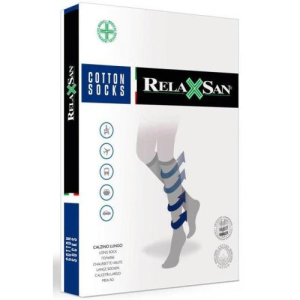 Релаксан коттон сакс гольфы компрессионные 1кл р 3 /арт 820/ черн с хлопком