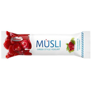 Текмар батончик-мюсли 30г в йогурте +  малина и брусника