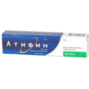 Тербинафин-крка крем для наружного применения 15г